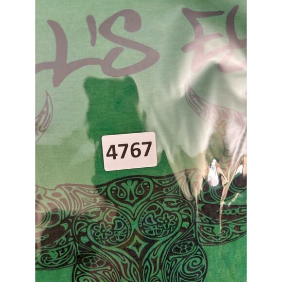 Men's Perfect Tri District Made Bull’s Eye Screen Printing T-shirt XL Green - Picture 13 of 13